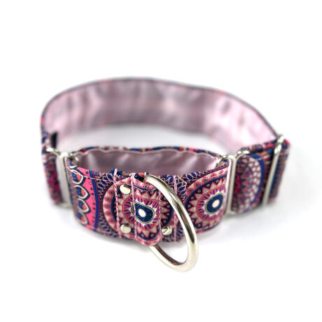 Obroża martingale 308 wodoodporna PINK MANDALA